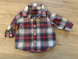 Baby Gap Plaid Flannel Set, 3-6M