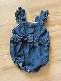 Unicorn Denim Romper, 6-9M