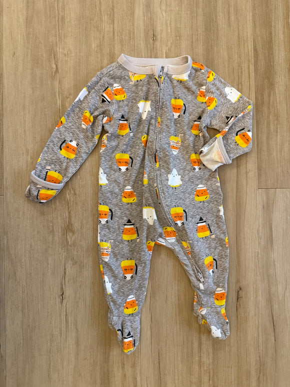 Old Navy Halloween Candy Corn Sleeper, 3-6M
