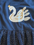 Wonder Nation Glitter Swan Tulle Dress, XL(14-16)