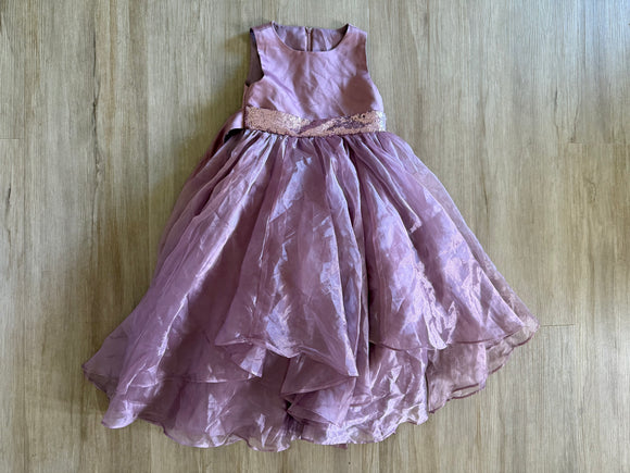 Purple Sequence Waist Dress, 6