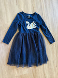 Wonder Nation Glitter Swan Tulle Dress, XL(14-16)