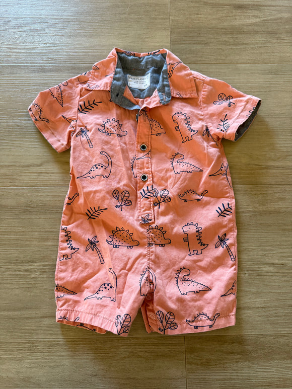Free Planet Dinosaur Romper, 12M