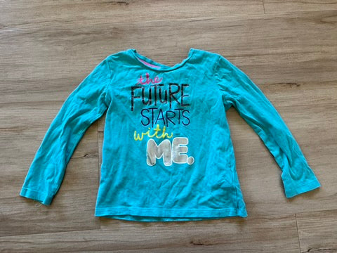 Spotted Zebra 'the future starts with me' Long Sleeve, XS (4-5)
