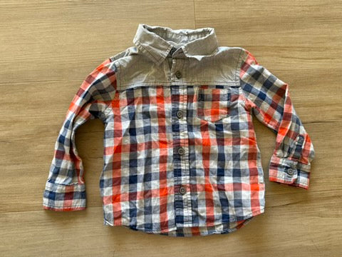 Crazy 8 Checkered Button Down, 18-24M