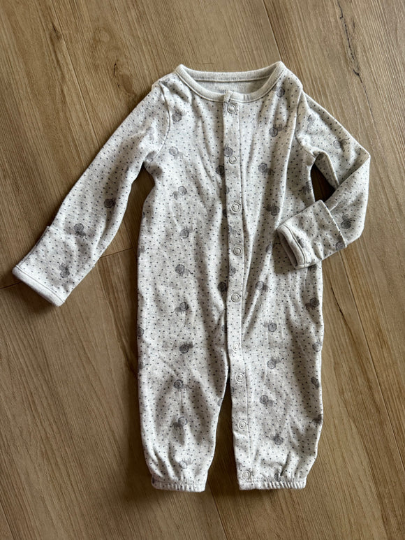 Carter's Grey Lion Sleeper/Jumpsuit, 3M