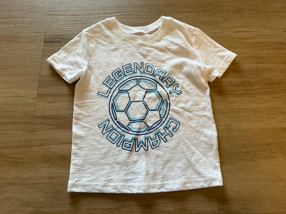 Jumping Beans White, 'Legendary Champion Soccer Tee, 4T