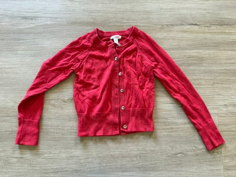 Cat & Jack Red Cardigan, S(6/6X)