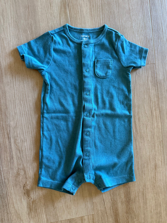 Carter's Teal Shorts Sleeper/Bodysuit, 18M