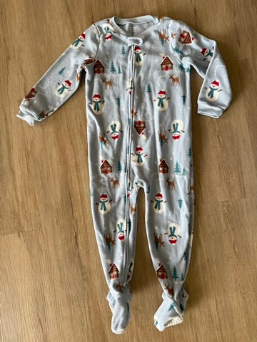 Carter's Fleece Snowman Sleeper, 4T