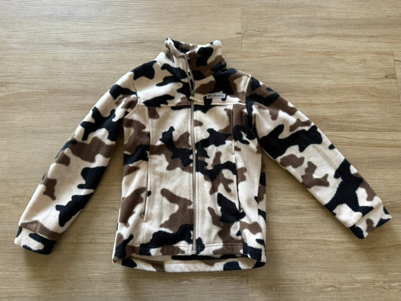 Columbia Fleece Brown Camo Jacket, S(8)