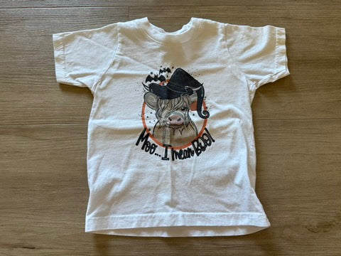 Rabbit Skins Highland 'Moo... I mean Boo!' Tee, 2T