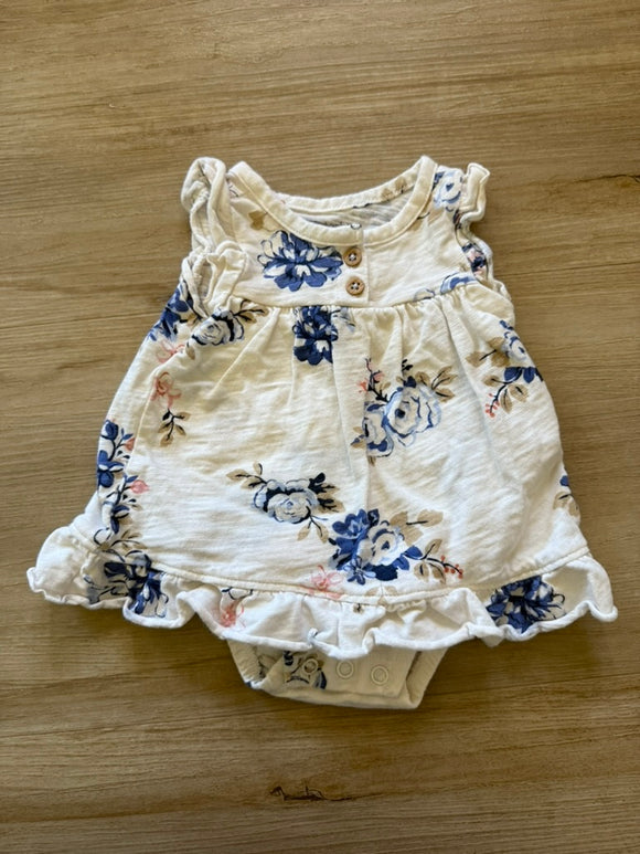 Carter's Floral Dress Romper, NB