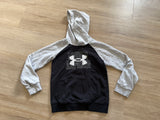 UA Black/Grey Hooded Sweatshirt, 7