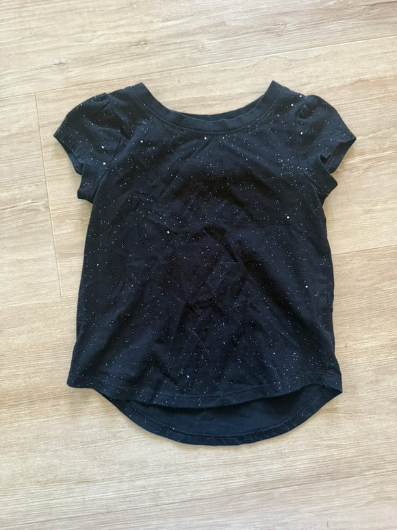 Cat & Jack Black Sparkle Tee, 2T