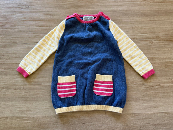 Rockin' Baby Girls Knitted Dress with Pockets, 3-6M