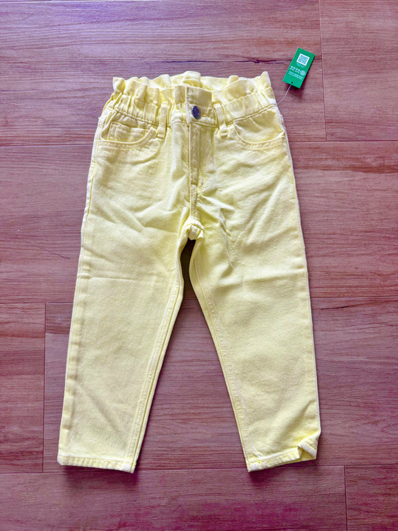 NWT Baby Gap Bright Yellow Just Like Mom Jeans, 4
