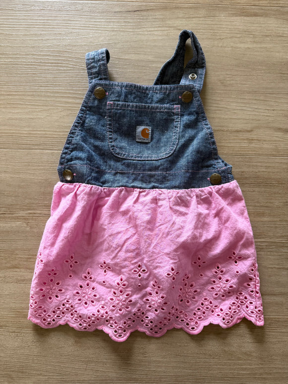 Carhartt Pink Skirtalls, 18M