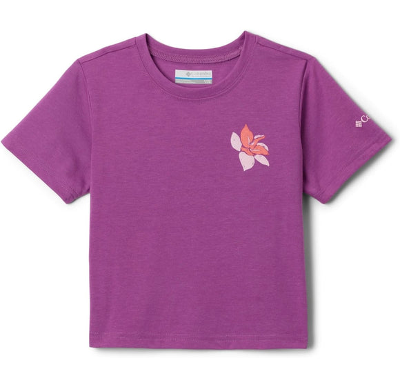 NWT Columbia Purple, Flower Top, M(10-12)