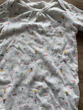 Carter's Grey, Floral Long Sleeve Onesie, 24M