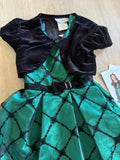 NWT Jona Michelle Green Holiday Dress Set, 4T