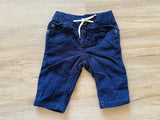 Baby Gap Blue Corduroy Lined Pants, 3-6M