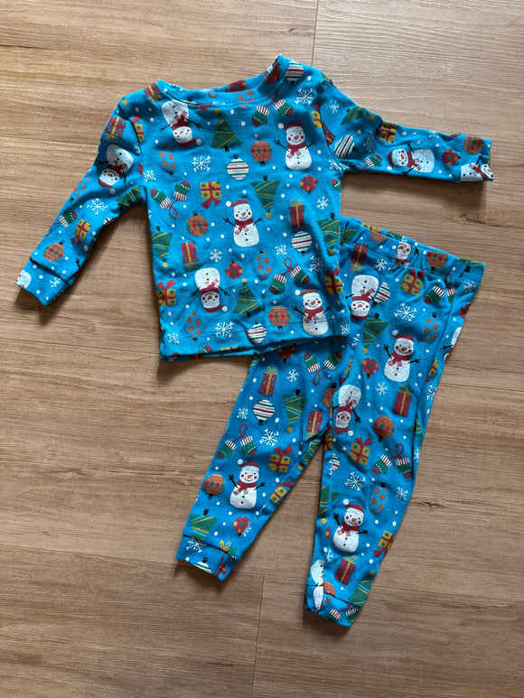 Kidgets Snowman Pajamas, 12M