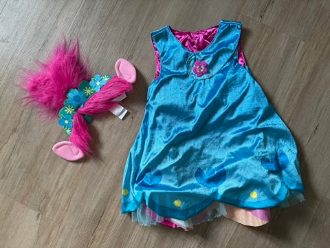 Dreamworks Trolls Poppy Reversizble Costume, 4-6X