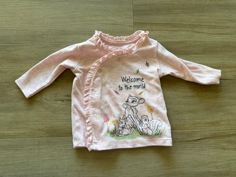 Disney Bambie Long Sleeve, 0/3M