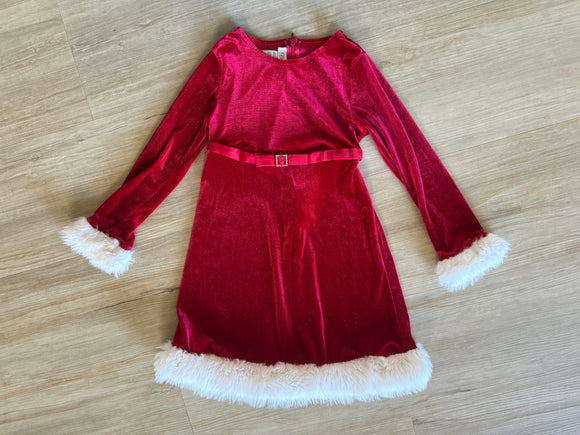 Bonnie Jean Velour Santa Dress, 6X