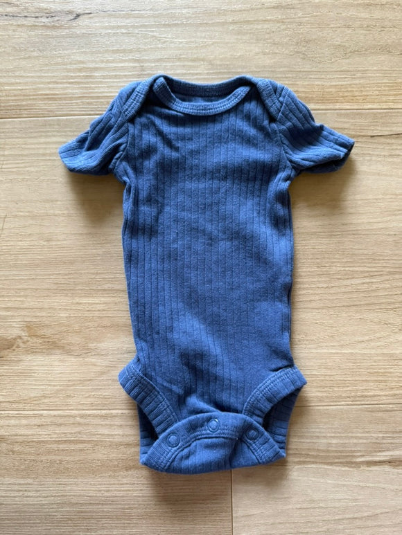 Carter's Blue Rib Knit Onesie, Preemie