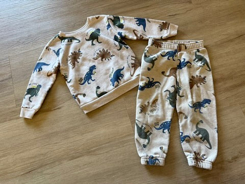 Garanimals Dinosaur Sweats Set, 2T