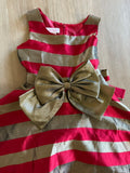 Bonnie Jean Striped Christmas Dress, 6