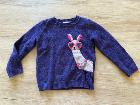 Cat & Jack Purple, Llama Sweater, 5T