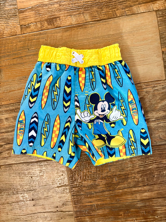 Disney Surf Mickey Mouse Swim Trunks, 12M