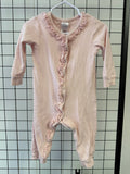 Modern Moments Pink Ruffle Sleeper, 12M