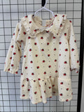 Wonder Nation Soft Cream, Floral Dress, 24M