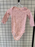 Carter’s Heart Long Sleeve Onesie, 12M