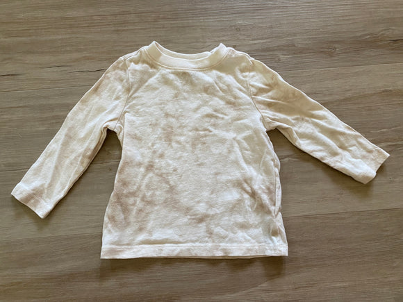 Old Navy Cream Colored Tye Die Long Sleeve, 12-18M