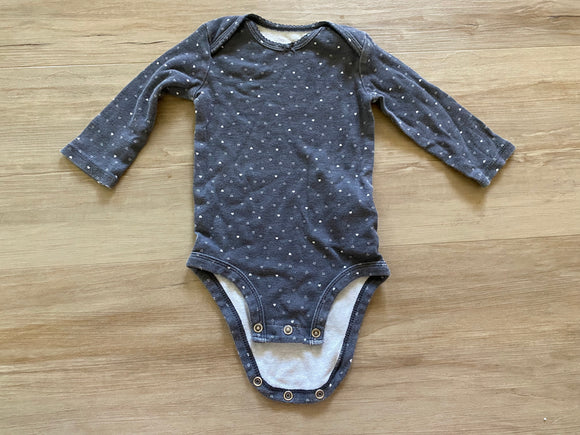 Carter's Heart Grey Onesie, 3-6M