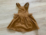 Carter's Corduroy Brown Skirt Overalls, 18M