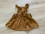 Carter's Corduroy Brown Skirt Overalls, 18M