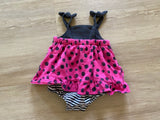 Cat & Jack Ladybug Romper, NB