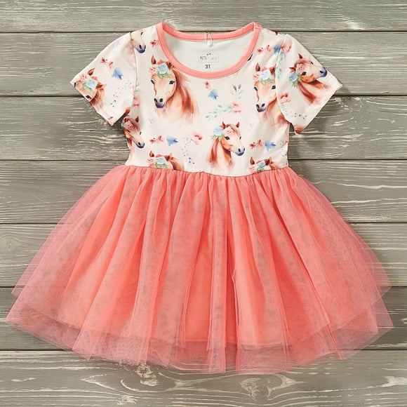 Pete + Lucy Garden Gallop Tulle Dress, 2T, 3T, 4T, 5T, 6/6X, 7/8