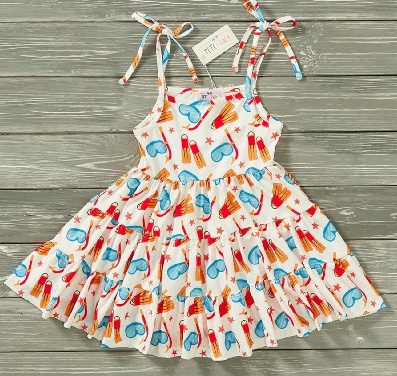 Pete + Lucy Snorkle Time Dress, 12-18M Little Cubs Closet, LLC Pete + Lucy Snorkle Time Dress, 12-18M Little Cubs Closet, LLC