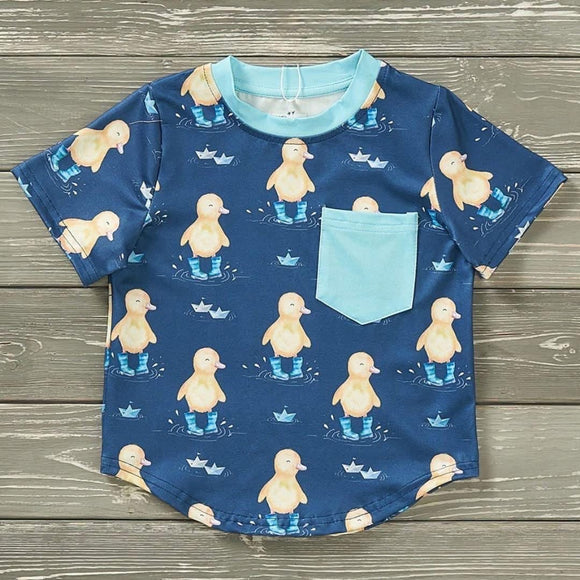 P+L Puddle Splash Pocket Tee, 12-18M, 2T, 3T, 4T, 5T