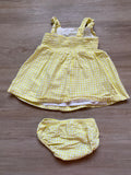 Carter's Yellow Gingham Dress/Bloomer Set, 6M