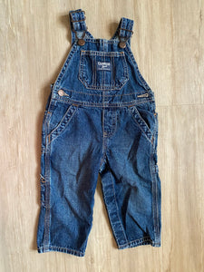 OshKosh Denim Overalls, 12M