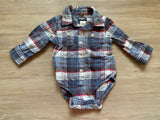 OshKosh Flannel Onesie, 6M