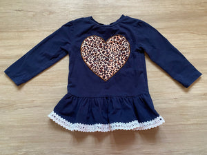 Boutique Leopard Heart Tunic, 100 (3T)